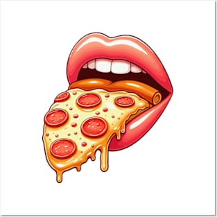 Pizza Tongue Posters and Art